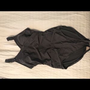 Gray One Piece Swim Suit
